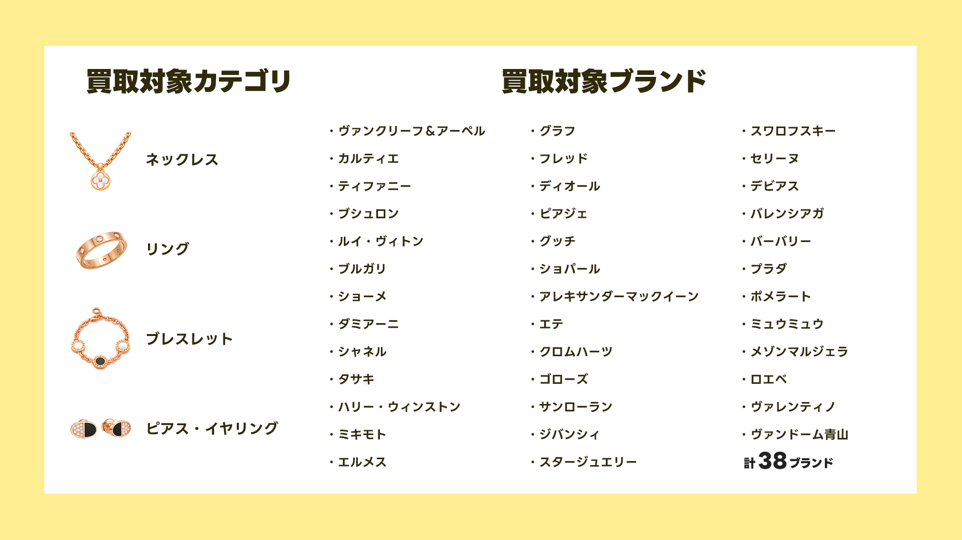 ブランドアクセサリーの買取開始! ブランドアクセサリーの買取開始!